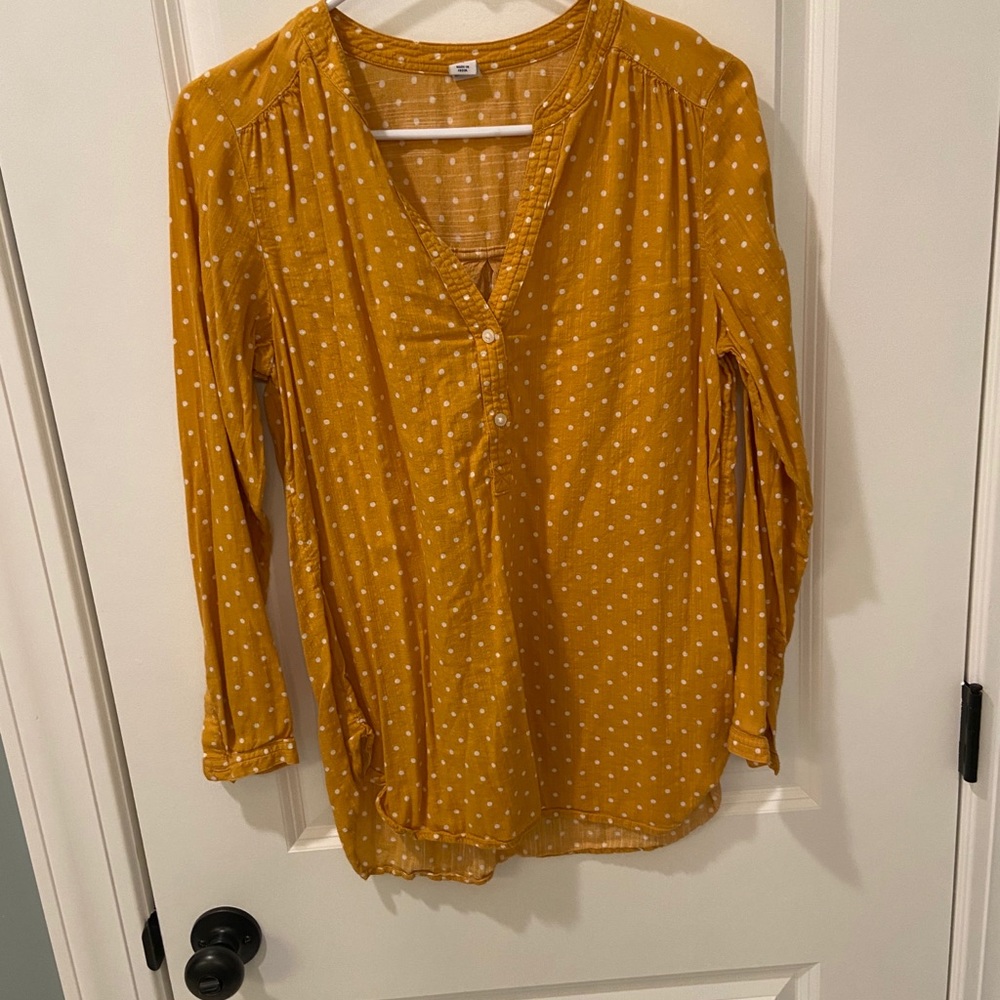 Yellow polka dot tunic